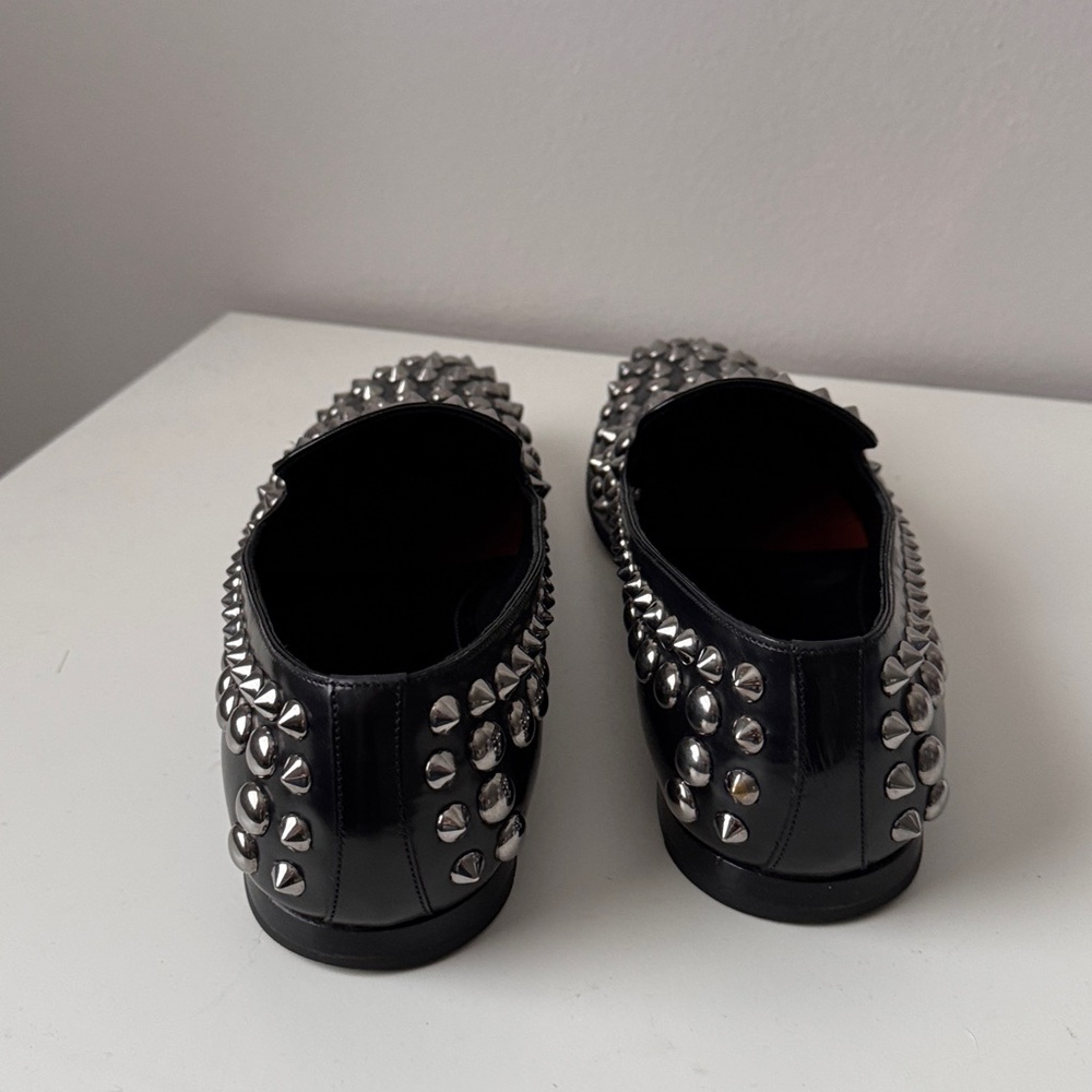 Prada Spazzalaro Studded men’s Black Loafers - Picture 3 of 9